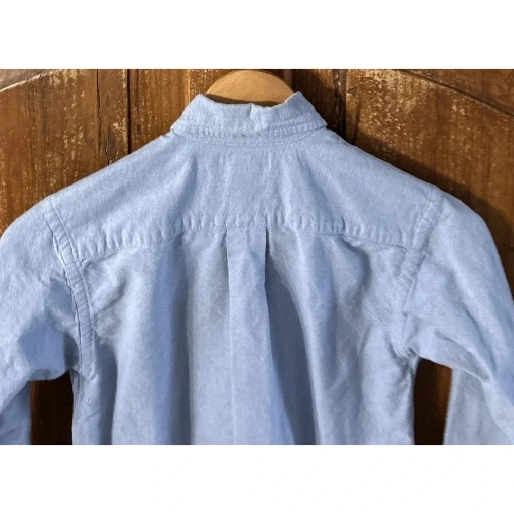 Boys Ralph Lauren Large Embroidered Polo Pony L/S Button Down Shirt Sz 8